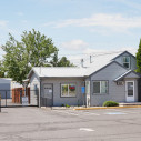 Front view of Northwest Self Storage facility in Redmond, OR on NW 6th St