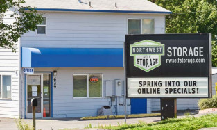 Northwest Self Storage Main Office in Gresham, OR on SE Mt Hood Hwy
