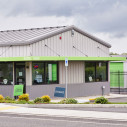 Front view of Northwest self storage facility in Ridgefield, WA on S 11th St